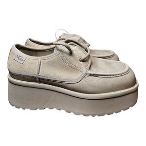 UGG Cityfunc Platform Shoes Loafer Mary Jane Square toe Suede Womens 7 NEW